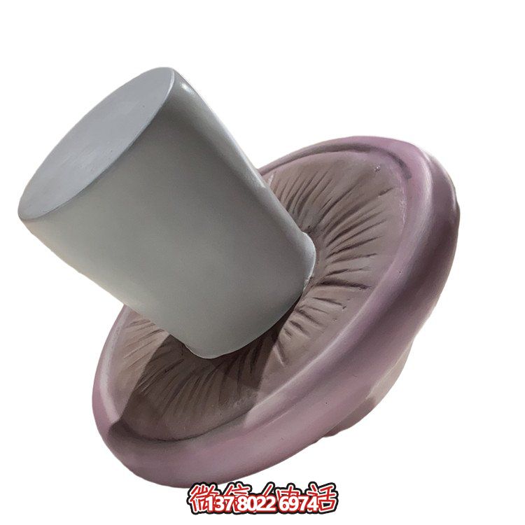 公园绿地玻璃钢卡通蘑菇雕塑装饰摆件