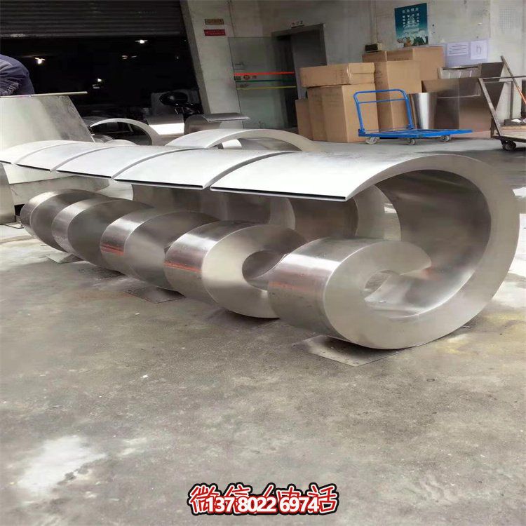 酒店步行街不锈钢创意水池落地摆件