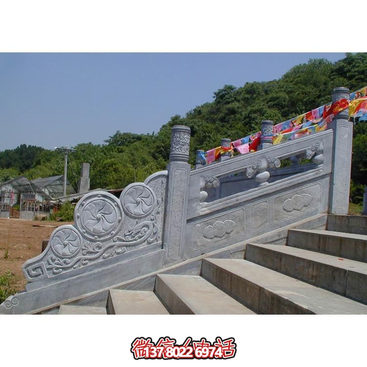 大桥阳台台阶装饰大理石雕刻石靠背栏杆