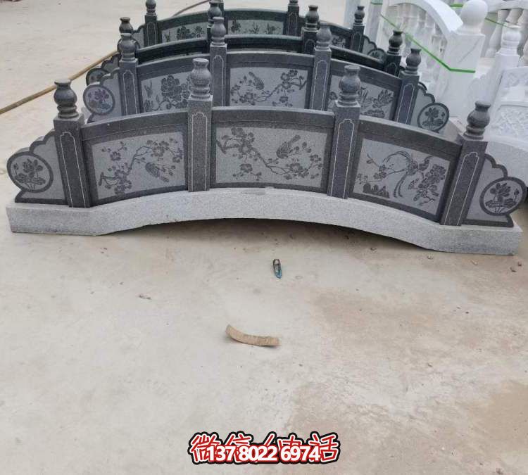 青石石雕户外园林景观浮雕石拱桥雕塑