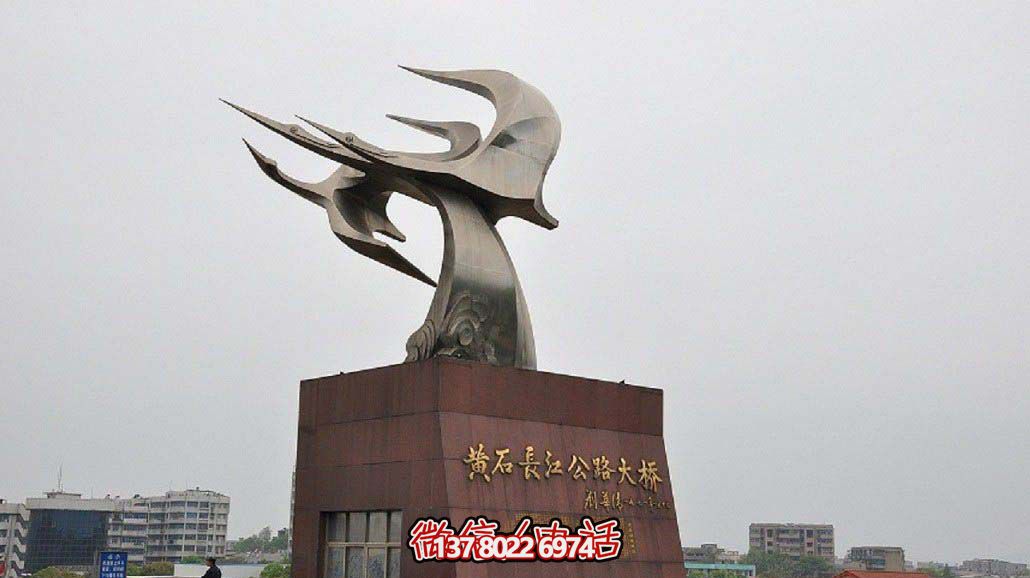 海浪浪花雕塑-城市街道不锈钢抽象海浪浪花雕塑