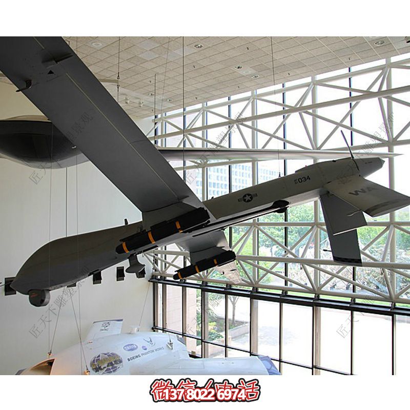玻璃钢雕塑模型仿真飞机模具商场美陈飞机雕塑