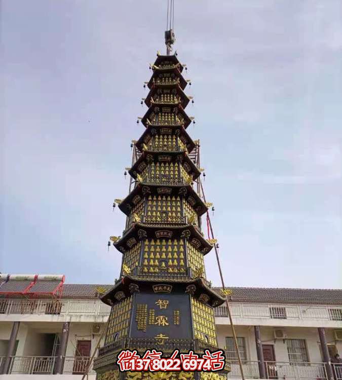 铸铜户外大型景观佛塔