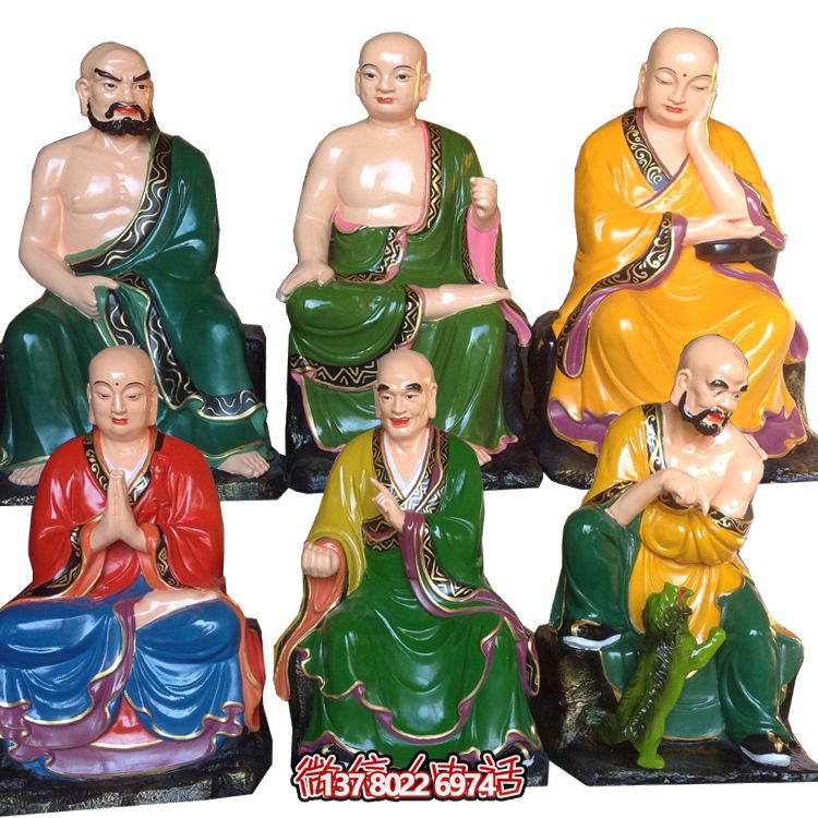 佛教禅宗二祖达摩玻璃钢神像雕塑