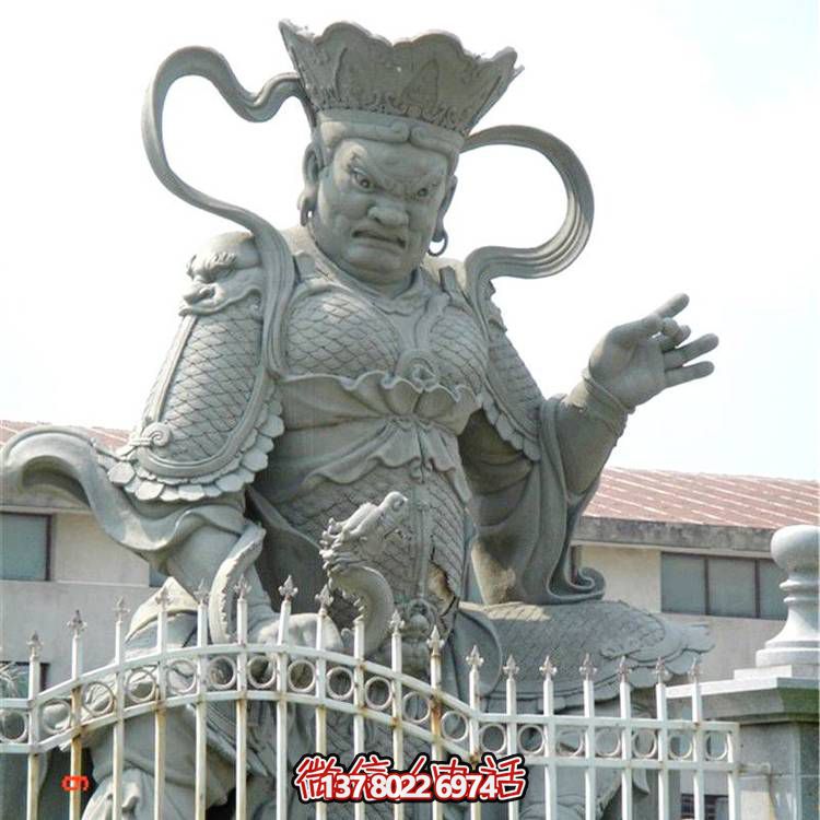 寺庙景区佛像石雕四大天王