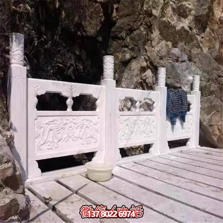 大理石石雕户外园林景观护栏雕塑