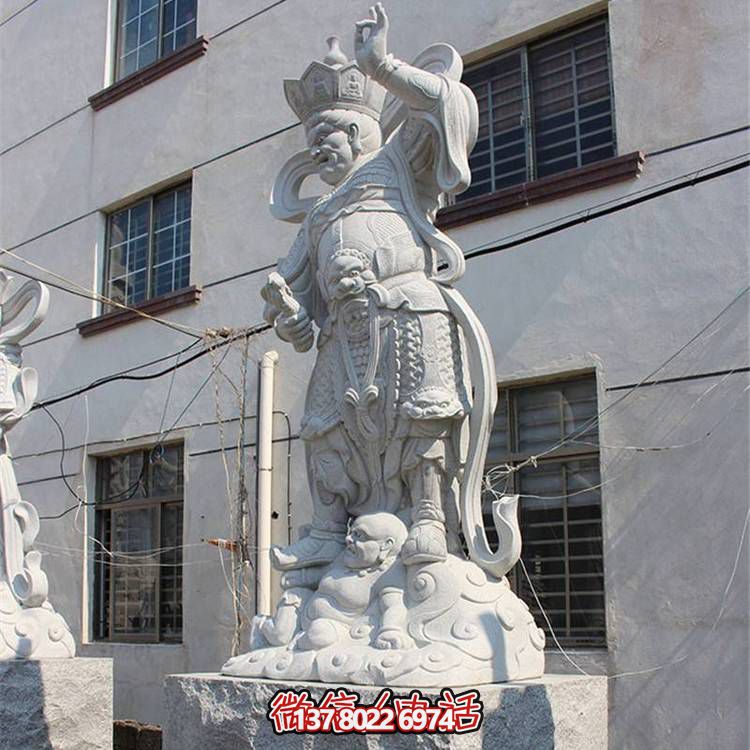 寺庙大型大理石石雕四大天王