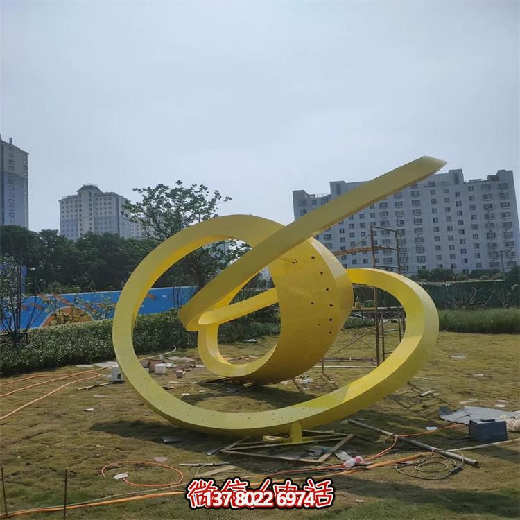 不锈钢抽象艺术造型雕塑酒店广场地产售楼处景观摆件