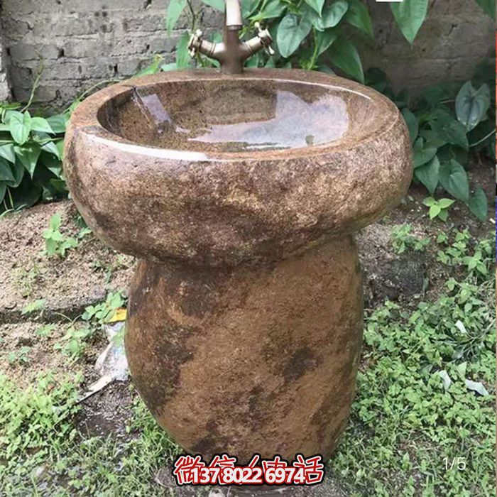 户外个性大理石石雕花盆雕塑