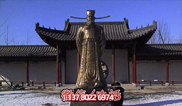 庭院古代名人铜雕包拯雕塑