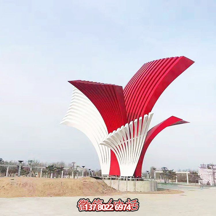 户外广场大型几何抽象创意园林景观动物雕塑