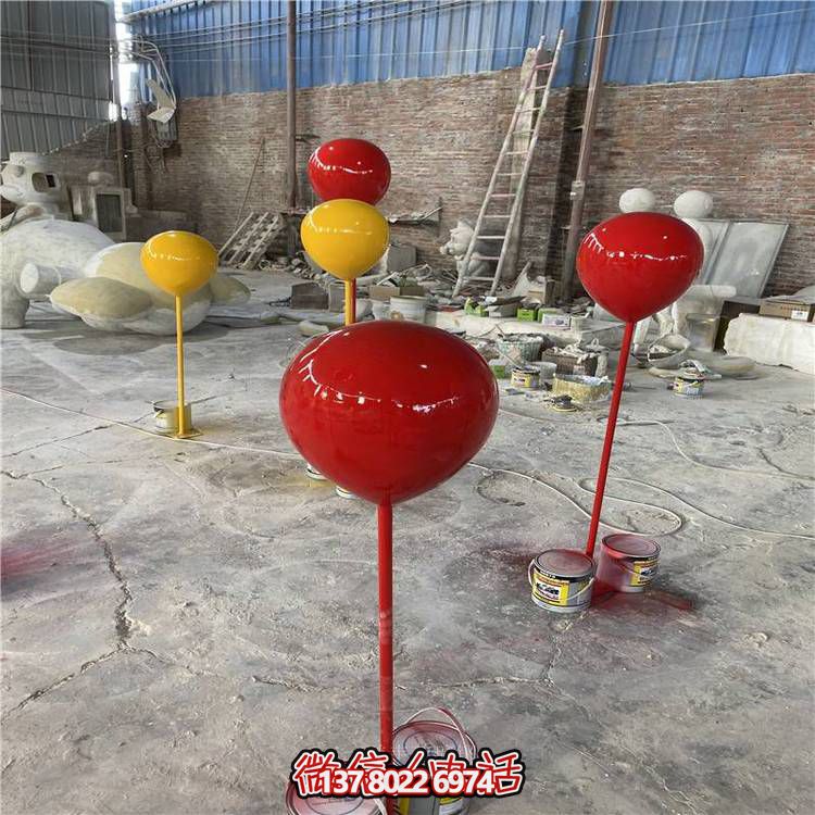 商场美陈摆件装饰品抽象气球雕塑