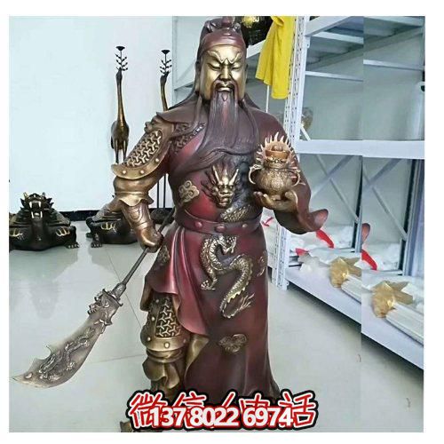 园林景观家居供奉武财神