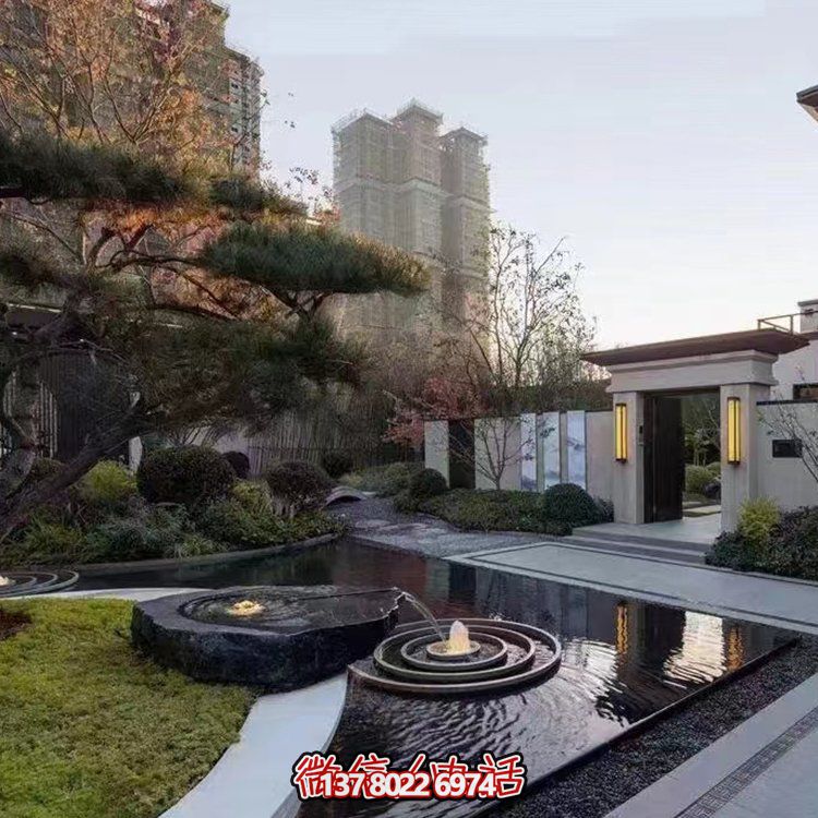 校园广场大型景观流水摆件