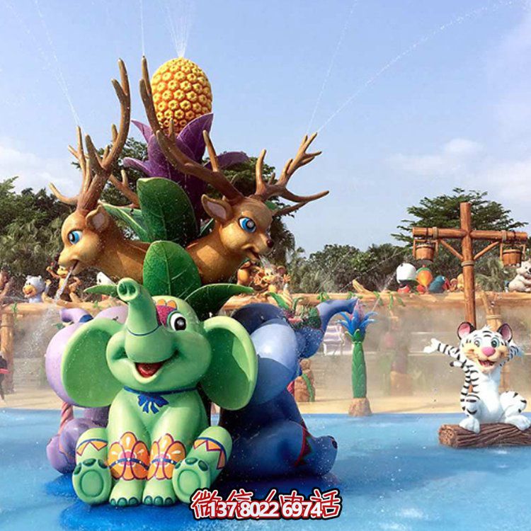 玻璃钢卡通创意动物摆件