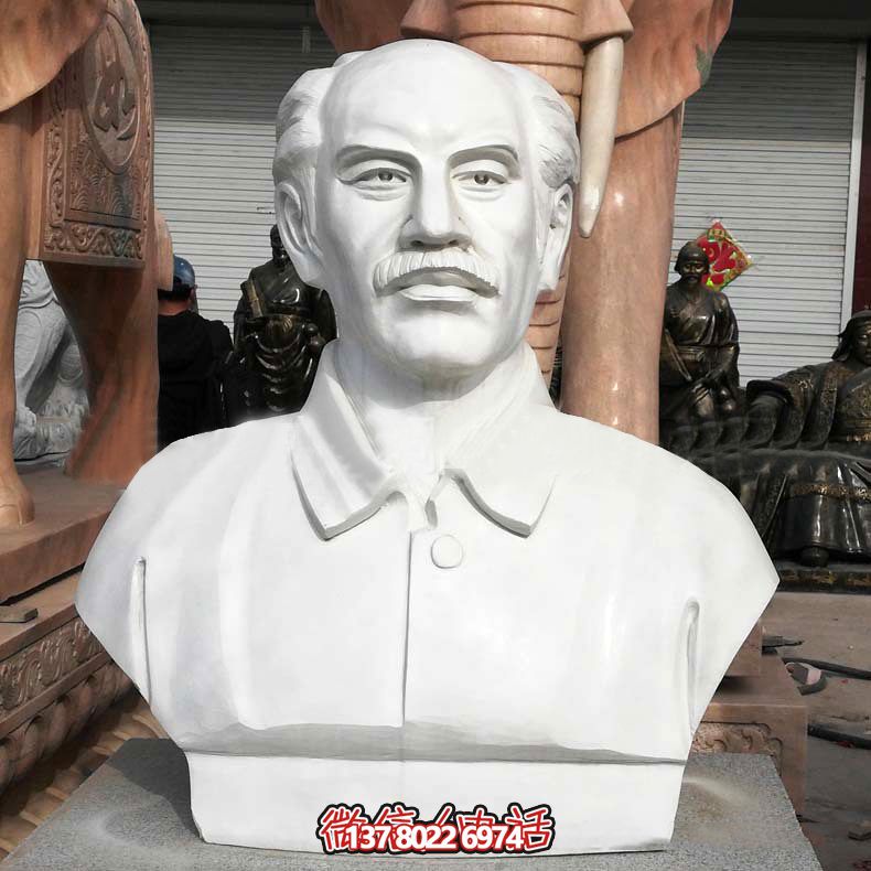 汉白玉胸像校园世界名人著名医生白求恩雕塑