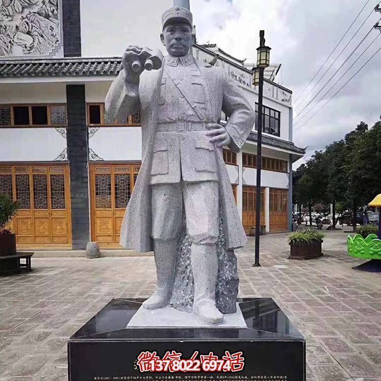 景区广场街道大理石砂石石雕抗日铭记龚传文