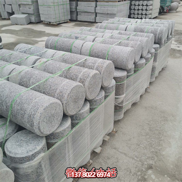 花岗岩路障石柱子