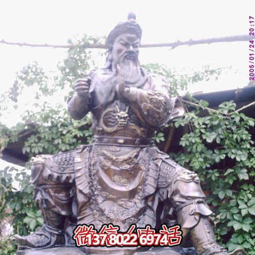 铜雕寺庙大型人物佛像景观武财神雕塑