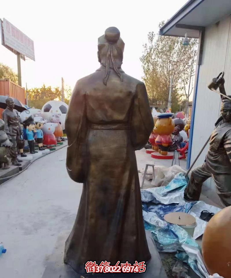 古代名医铜雕华佗雕塑