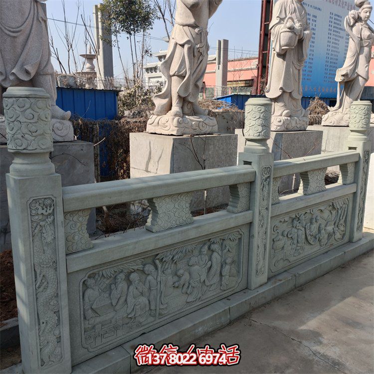 大理石石雕户外园林景观栏杆栏板雕塑