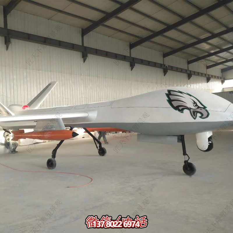 厂房创意仿真老鹰号飞机雕塑