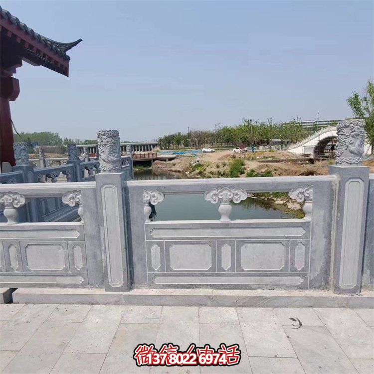 户外河道大理石石雕园林景观栏杆栏板雕塑