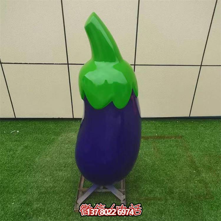 蔬菜市场玻璃钢彩绘仿真茄子