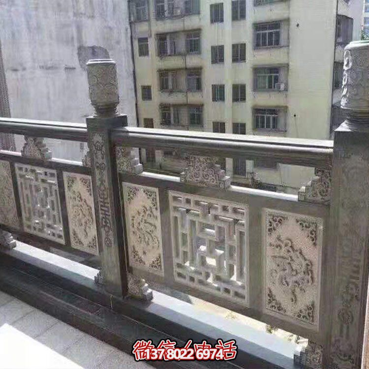景区户外大理石石雕浮雕栏杆栏板雕塑