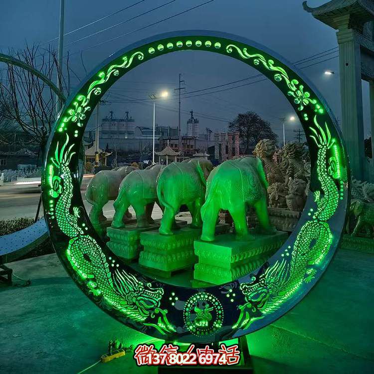 不锈钢镂空照明发光圆环