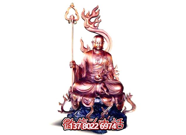 菩萨佛像寺庙仿铜地藏王雕塑