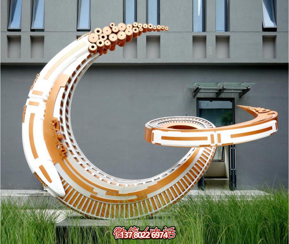 现代不锈钢城市雕塑