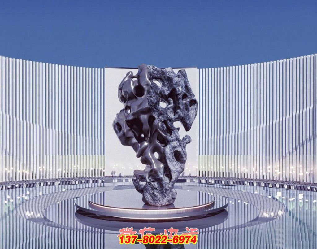 幻石映影：现代户外空间的抽象石雕意象