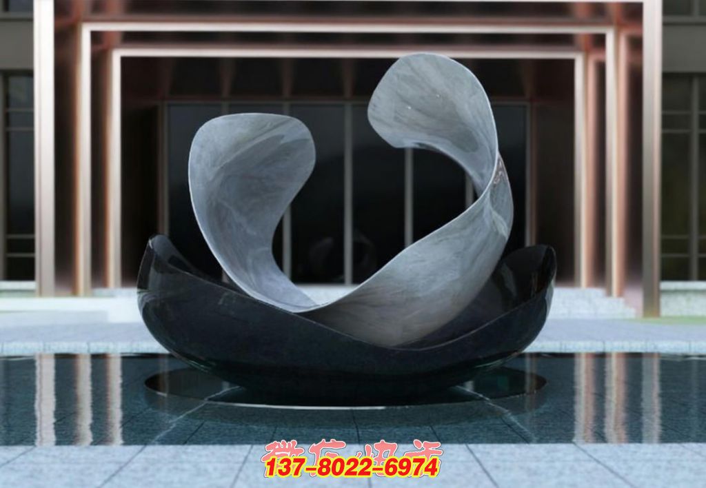 《融・绽》景观雕塑小区大门雕塑