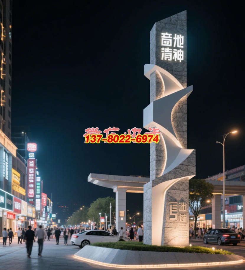 花岗岩石雕精神堡垒景观雕塑