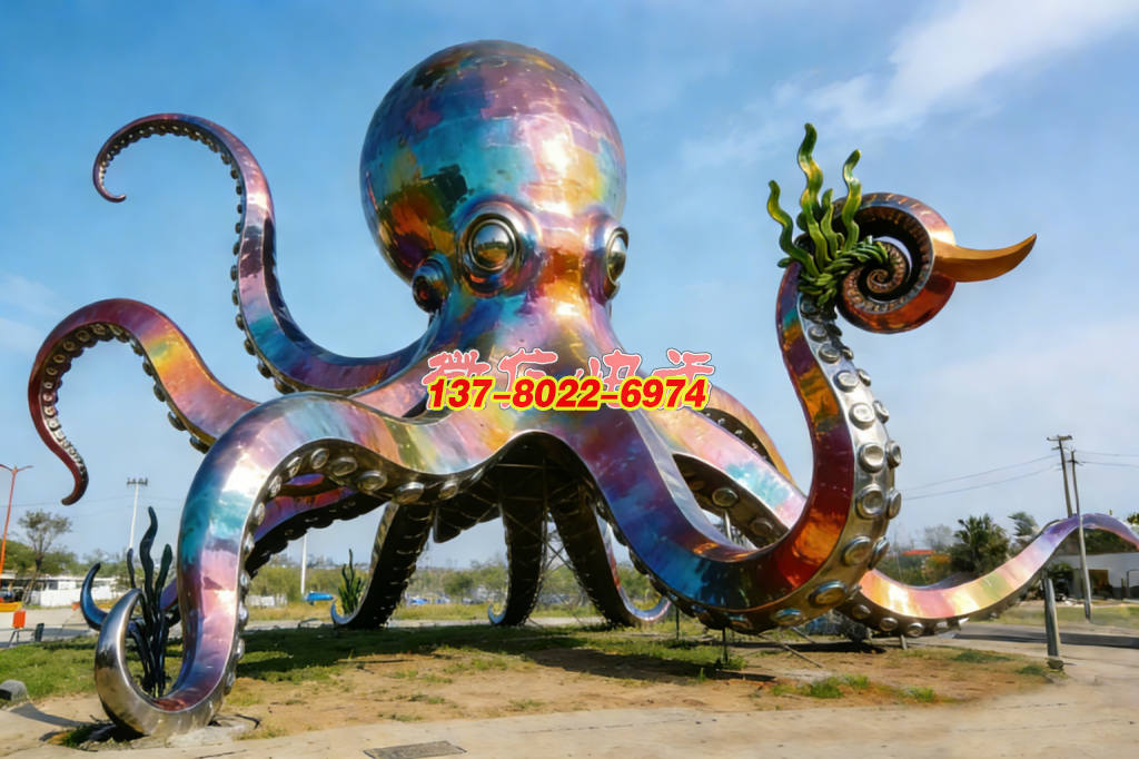 幻彩章鱼：海洋之灵的城市欢歌