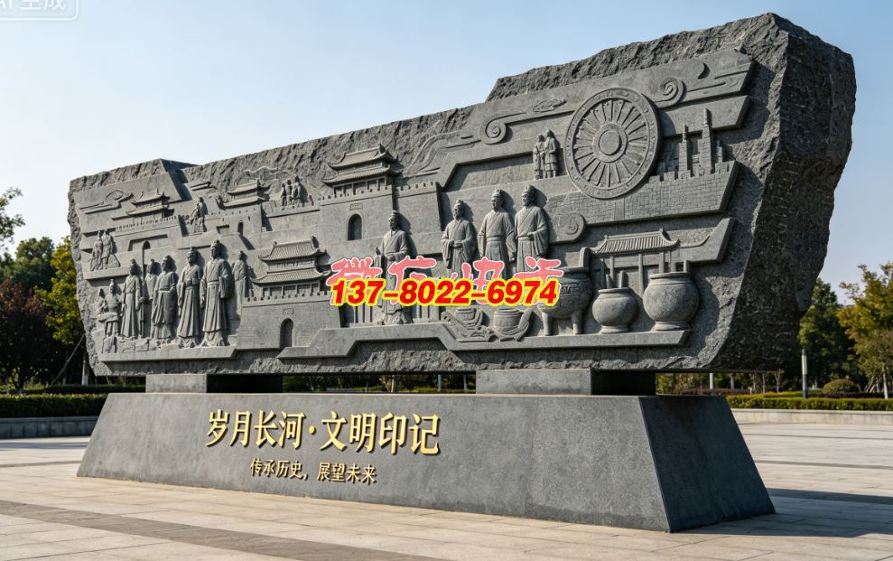 岁月长河・文明印记浮雕群雕